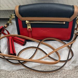 Coach Legacy Penny Turnlock Colorblock Crossbody EUC